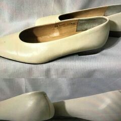 Aquascutum アクアスキュータム レディース パンプス ベージュ 小さいサイズ 21.5センチの画像