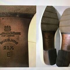 Aquascutum アクアスキュータム レディース パンプス ベージュ 小さいサイズ 21.5センチの画像