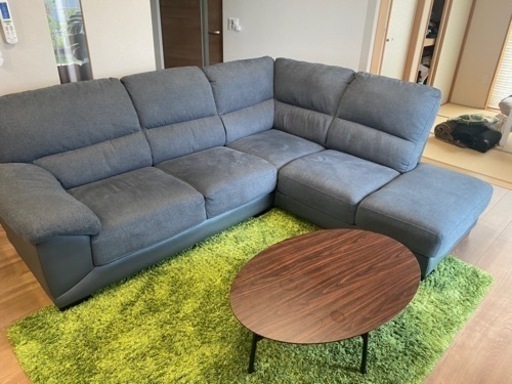 【引き取り者決定】ニトリ　L字ソファ