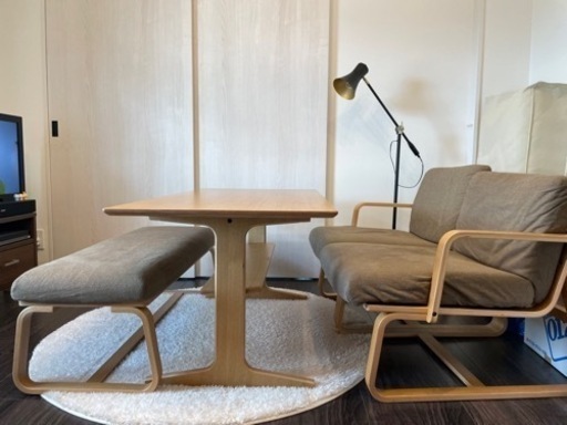 【〆切】無印良品 ダイニングテーブルセット