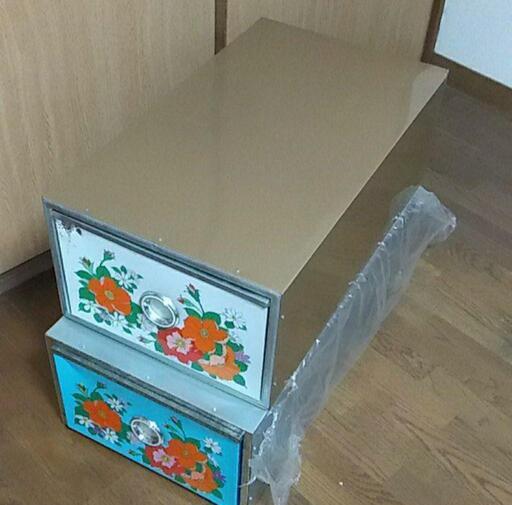 【昭和レトロ】ブリキ衣装ケース 2個セット　※直接受け渡しの場合は2,500円