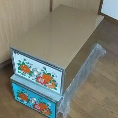 【昭和レトロ】ブリキ衣装ケース 2個セット　※直接受け渡しの場合...