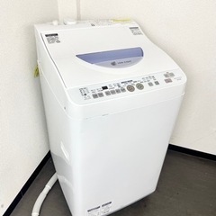 激安‼️乾燥機能付き 5.5/3 キロ 15年製 SHARP洗濯乾燥機ES-TG55L-A🌟の画像