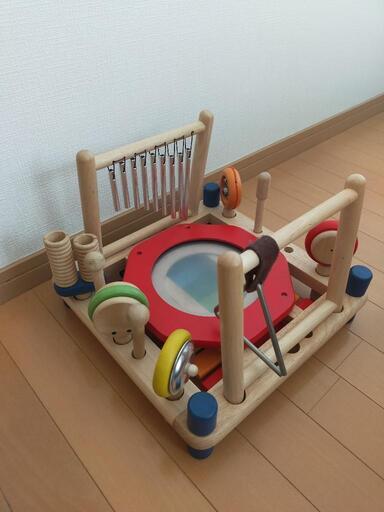木製楽器のセット玩具