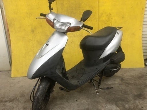 前後タイヤ新品⭐️バッテリー新品❗️レッツ2 スズキ★2stモデルで速い★原付　スクーター　50cc