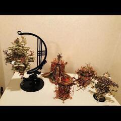 中国版、メタル製、製作品置物５点セットケース付き 中国版、3D、メタル製、製作品置物ケース付き 中国版、3D、メタル製、製