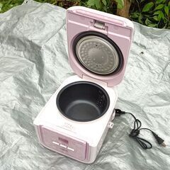 ★美品‼かわいいピンク(*^_^*) お届け可！★タイガー魔法瓶 3合炊き マイコン炊飯ジャー 「tacook」JAJ-A552 バレエピンクの画像