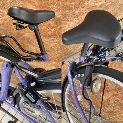 玉越工業 Borzoi BK-CITY266 シティサイクル26inc  6段ギア 買物 街乗り パープル