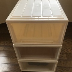 neo 押入れ収納ケース ネオテナーL23 中古品　3個セットの画像