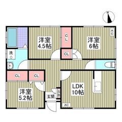 💖初期費用０円対応可💖両毛線「国定」駅 徒歩32分🌟3ＬＤＫ🎵管...