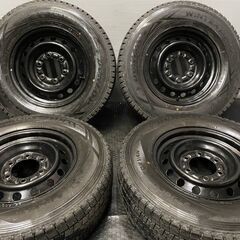 【DL WINTER MAXX SV01 195/80R15 107/105L LT】スタッドレス【トヨタ 200系ハイエース 純正ホイール 15インチ 6J6HPCD139.7+35】 (VTO573)クレジットカード QRコード決済可能