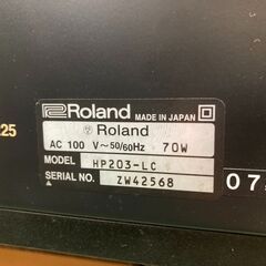 Roland ローランド 電子ピアノ HP203-LC 2007年製 昇降椅子付 【愛品倶楽部柏店】の画像