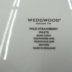 ウェッジウッド ワイルドストロベリー ホワイト プレート 27cm 皿 WEDGWOOD 札幌 西岡店の画像