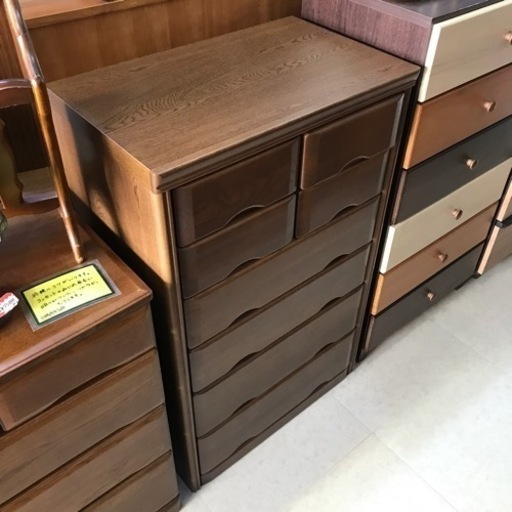 箪笥 タンス チェスト 収納  幅64cm 茶色