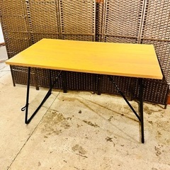 売約済み　無印　折りたたみテーブル　オーク材　120幅　無印良品...