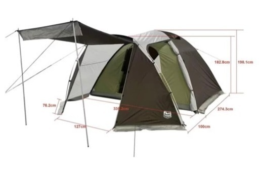 【テント】【大型】4~6人用　ティンバーリッジ Timber Ridge  ツールームテント　キャンプ