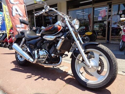 NO.4378　エリミネーター２５０Ｖ　水冷４サイクルＶツイン２５０ｃｃエンジン　アップハンドル　ロングシーシーバー　メタリックオレンジ＆ブラック　☆彡