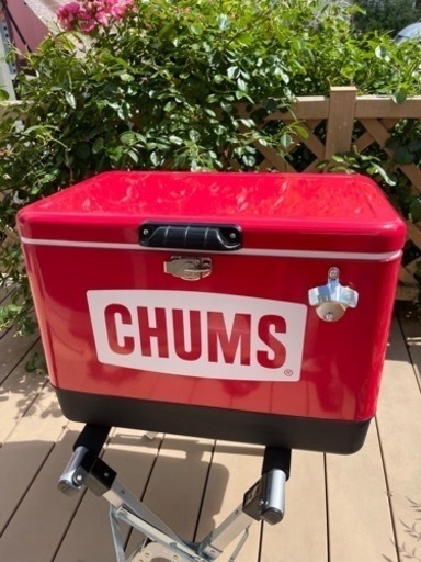 ★美品★送料込み★CHUMS★54L★クーラーボックス★赤★チャムス★