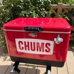 ★美品★送料込み★CHUMS★54L★クーラーボックス★赤★チャムス★