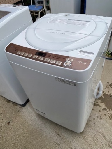 お薦め品‼️分解洗浄済み‼️シャープ洗濯機7kg 2020年