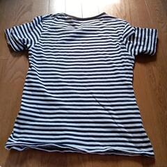 紺ボーダーＴシャツ　Mサイズの画像