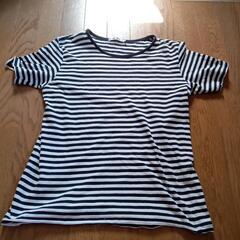 紺ボーダーＴシャツ　Mサイズ