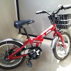 幼児用　自転車　JEEPブランド　16型　赤　中古