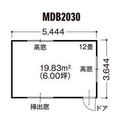 【静岡発】 中古事務所 12畳　プレハブハウス　解体済部材売り　ユニットハウスの画像