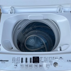 Hisense 洗濯機 2020年式 5.5kgの画像