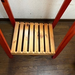 ウッドハンガーラックの画像