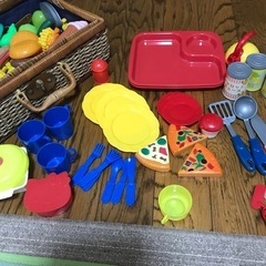 プラスチックおままごとセット食材の画像