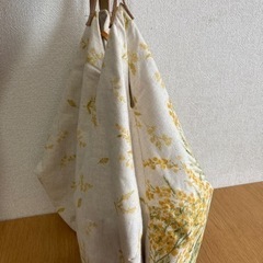 リネン　ナチュラル肩掛けバックの画像