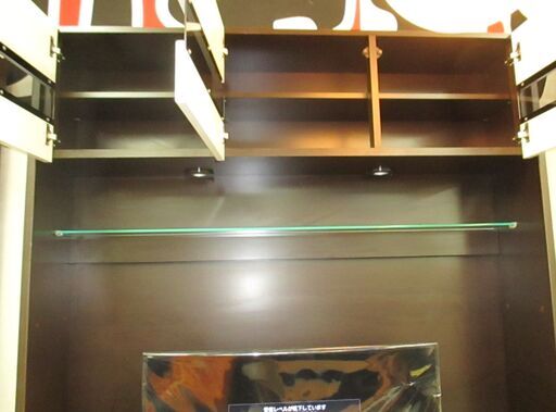 R097 国産 松田家具 壁面テレビボード、幅157cm 65インチまで