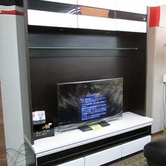 R097 国産 松田家具 壁面テレビボード、幅157cm 65インチまで