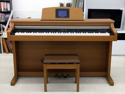 北海道 千歳市/恵庭市 近郊配送可能 Roland/ローランド 電子ピアノ HPi-5D-LC 2004年製 88鍵盤 椅子/取扱説明書付き 動作確認済
