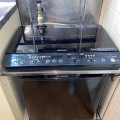 IH電磁調理器　❌　小型冷蔵庫
