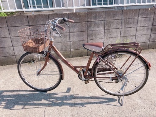 (お譲り先決定・お取引中)自転車＊美品 ブラウン