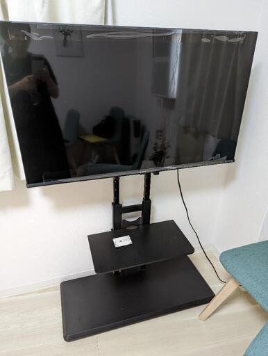 お値下げ中。お値段交渉承り中。2021年　ほぼ新品。テレビ台つけます。