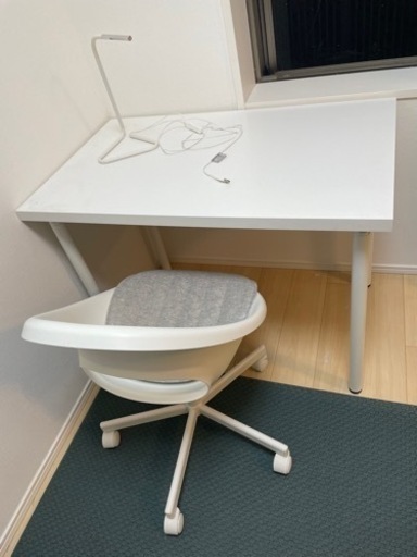 【IKEA】デスク椅子ライトセット