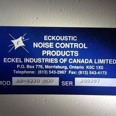 防音室　ECKEL INDUSTRIES OF CANADA LIMITEDの画像