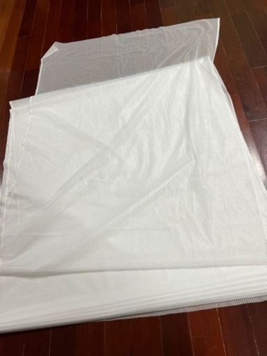 レース布　ひし模様柄　カーテン生地　縫製　DIYに