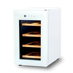 PlusQ ワインセラー 8本収納 ホワイト