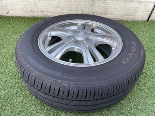 ほぼ新品！アルミホイ-ル.タイヤ4本セット！【特価週末値下げ❗️】