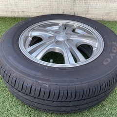 ほぼ新品！アルミホイ-ル.タイヤ4本セット！【特価週末値下げ❗️】
