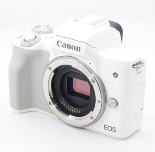 【美品】Canon (キヤノン) EOS Kiss M ボディ ホワイト 付属品あり