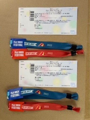 フジロック　入場券　7/30.31