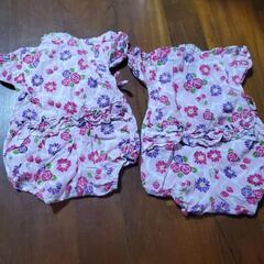 CORNEIUE ショートオールロンパース 甚平風 80ｻｲｽﾞ 2セット❣️の画像