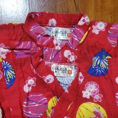 甚平 ベビーロンパース 女の子 くろわっさんすべべ 80ｻｲｽﾞ 2セット👘👘の画像