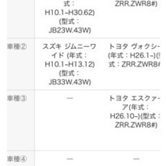 ボクシー　ノア　ジムニー　キャリアベースの画像