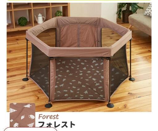 決まりました！茶色の折りたたみベビーサークル